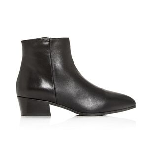 Aquatalia – Made in Italy Fuoco Water Resistant Bootie in Black Leather, 8M